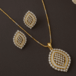 ✨ a.d diamond tu tone pendant set – no.71 ✨